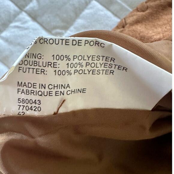 New THE KEENAN LEATHER CO Womens Skirt Suede 100% Leather Fringe Western 40 US 8 - Picture 12 of 15